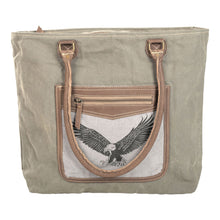 Load image into Gallery viewer, Eagle Tote with Leather Trim