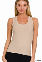 Load image into Gallery viewer, Ribbed Scoop Neck Tank