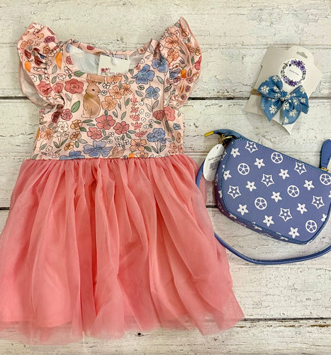 Floral Bunny Tutu Dress
