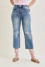 Load image into Gallery viewer, Judy Blue High Waist Destroy Crop Wide Leg