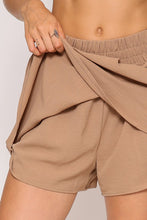 Load image into Gallery viewer, Smocked High Waisted Airflow Skort Beige