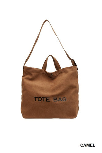 Canvas Shoulder Tote Bag