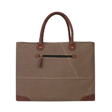 Load image into Gallery viewer, Dakota Up-Cycled Canvas and Leather Shoulder Bag