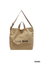 Load image into Gallery viewer, Canvas Shoulder Tote Bag