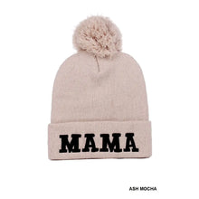 Load image into Gallery viewer, Mama Chenille Patch Beenie Tan