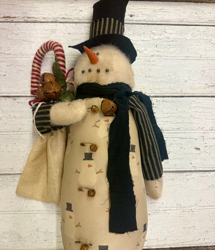 Stanley Snowman With Candy Cain