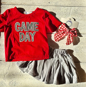 Red Game Day Skort Set