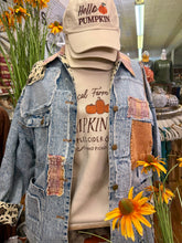 Load image into Gallery viewer, Washed  Patched Button Denim Jacket