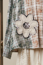 Load image into Gallery viewer, Vintage Patchwork Plaid Shirt Jacket