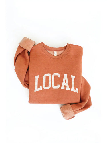 Local Graphic Sweatshirt Autumn Leaf