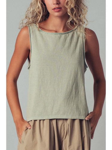 Coastal Cool Sleeveless Tank Sage