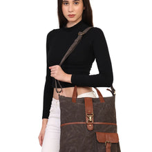 Load image into Gallery viewer, Escape the Ordinary Original Leather Canvas Tote