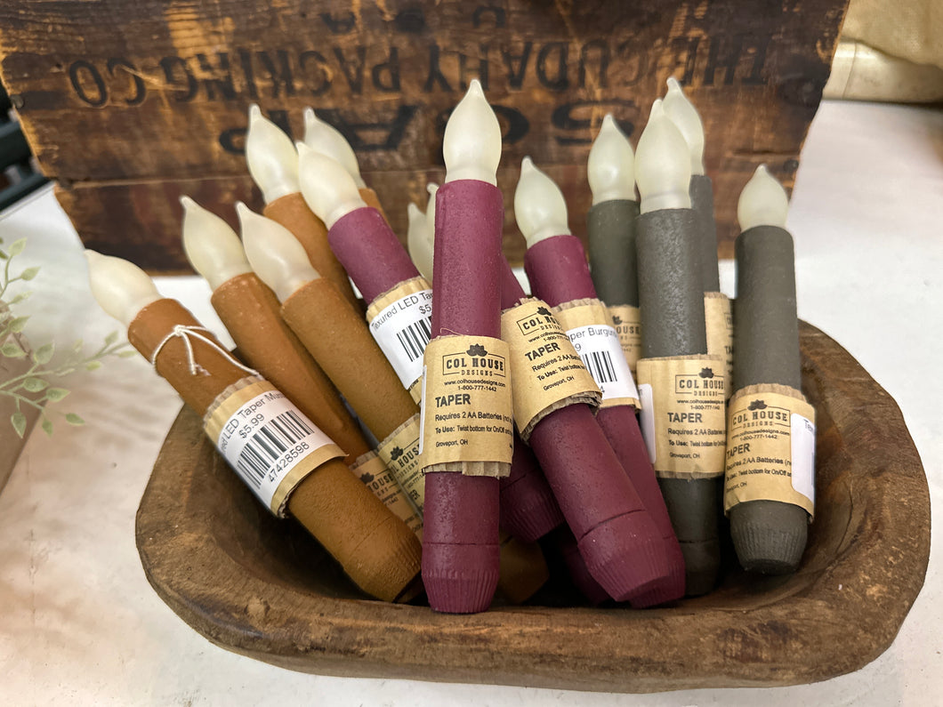 Texured LED Taper Mustard