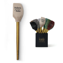 Load image into Gallery viewer, Krumbs Kitchen Elements Spatula W/Metallic Gold Handle