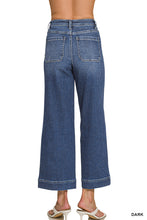 Load image into Gallery viewer, HIGH RISE WIDE LEG PINTUCK DENIM PANTS ZENANA