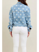 Load image into Gallery viewer, Judy Blue All Over Star Print Denim Jacket