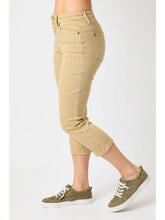 Load image into Gallery viewer, Judy Blue Mr Garment Dyed Capri khaki