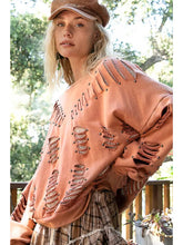 Load image into Gallery viewer, Terracotta Vintage Distressed Sweatshirt