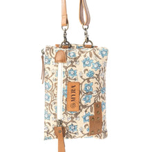 Load image into Gallery viewer, Skyvine Ridge Crossbody Bag with Phone Compartment in Blue Bloom