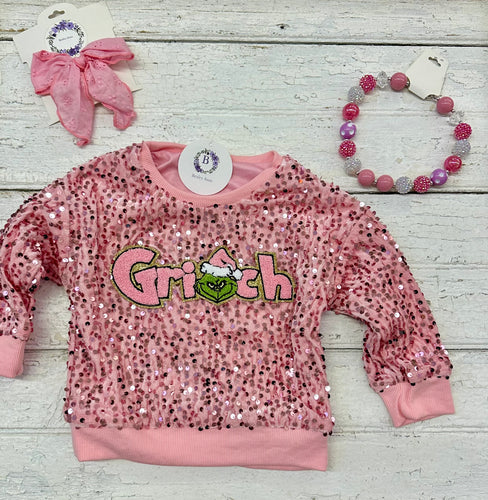 Sequin Character Sweatshirt