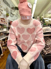 Load image into Gallery viewer, Heart Sweater with Pearl Detail