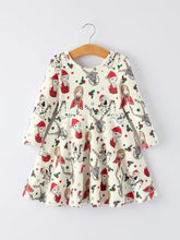 Load image into Gallery viewer, Christmas Characters Girls Long Sleeve Dress