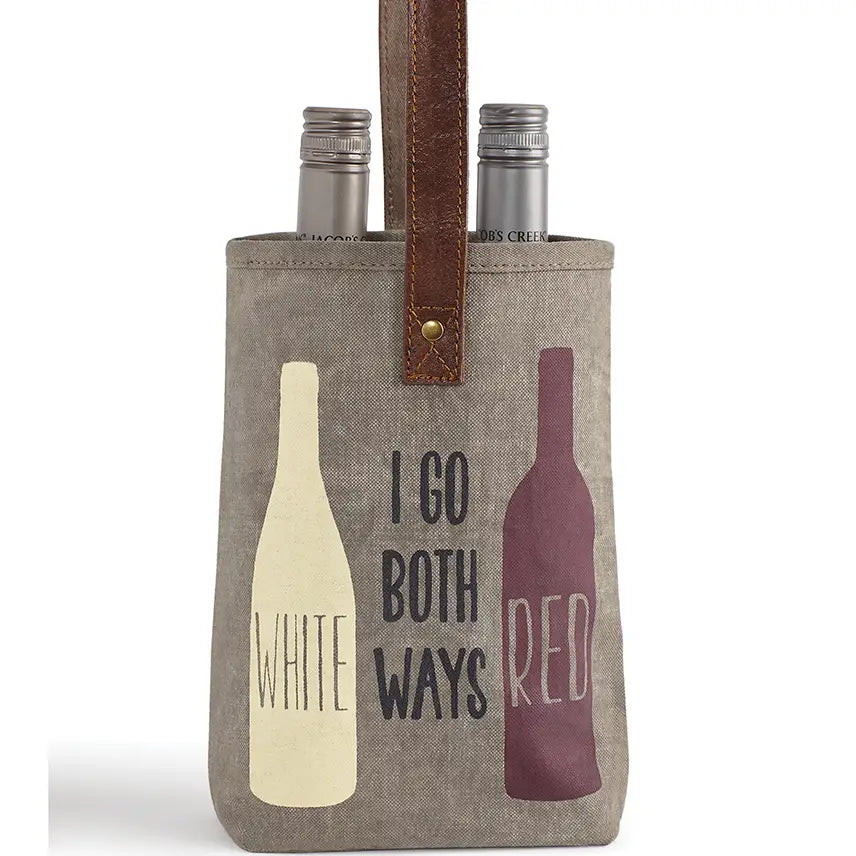 I Go Both Ways Double Wine Tote