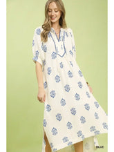 Load image into Gallery viewer, Printed Cotton Gauze Midi Dress