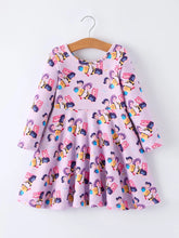 Load image into Gallery viewer, Character Long Sleeve Twirl Dress