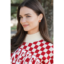 Load image into Gallery viewer, Ohio State Buckeyes Logo Circle Stud Earrings