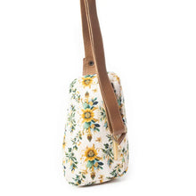Load image into Gallery viewer, Oasis Blooms Fanny Pack Bag in Brown &amp; White