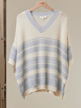 Load image into Gallery viewer, Cloud Harbor Stripe Crochet Pullover