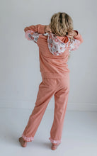 Load image into Gallery viewer, Floral Ruffle Hoodie Loungwear Set