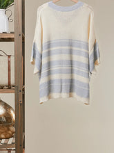 Load image into Gallery viewer, Cloud Harbor Stripe Crochet Pullover