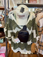 Load image into Gallery viewer, Bohemian Chevron Crochet Knit Sweater