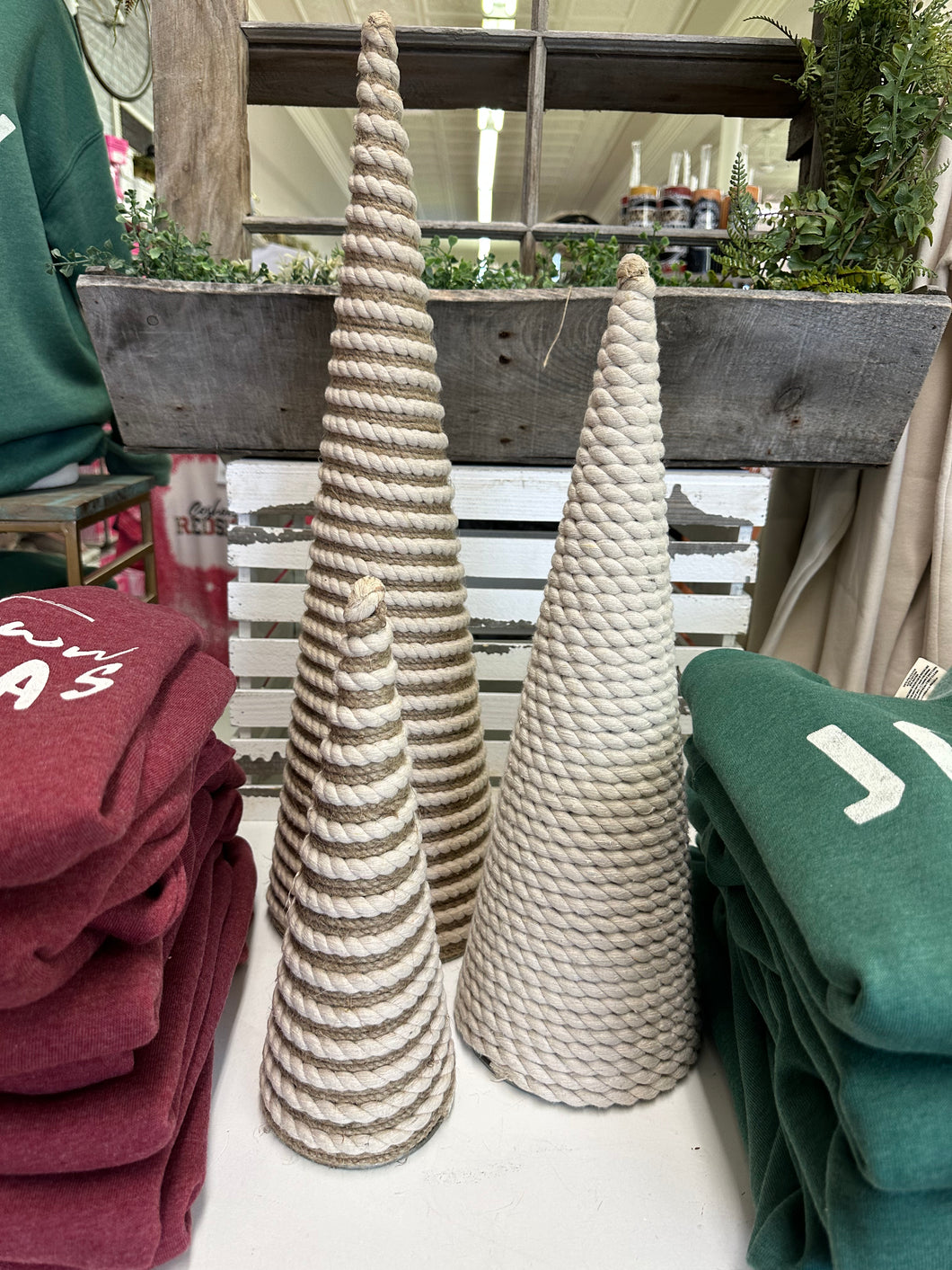 Jute & Cotton Cone Tree 24in