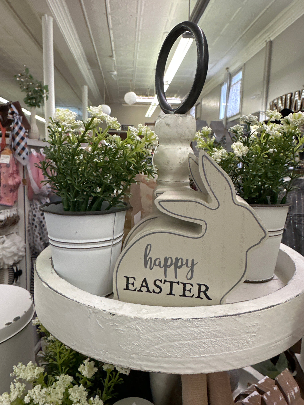 Happy Easter Chunky Bunny Shelf Sitter