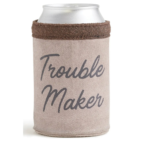 Trouble Maker Canvas Coozie