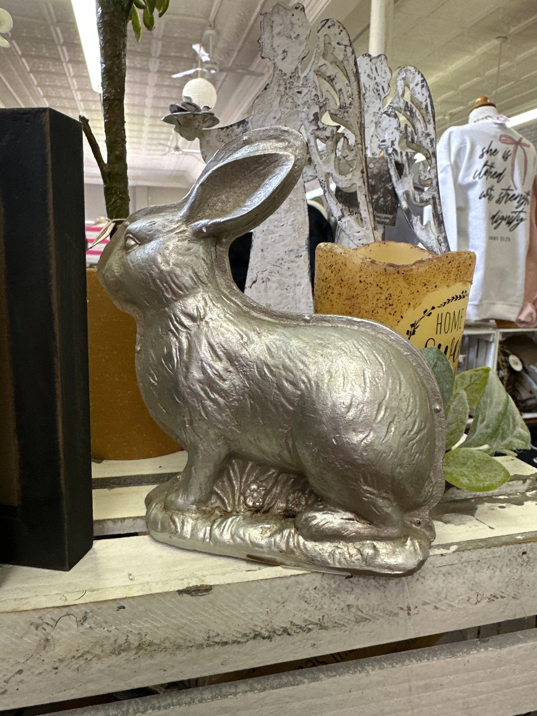 Antique Look Metal Bunny Chocolate Mold