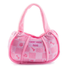 Load image into Gallery viewer, Pink Checker Chewy Vuiton Handbag By Haute Diggity