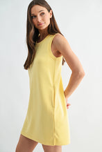 Load image into Gallery viewer, Laguna Scuba Shift Dress Yellow Glow