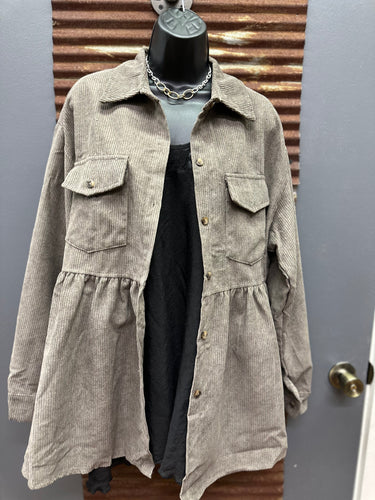 Gray Corduroy Jacket