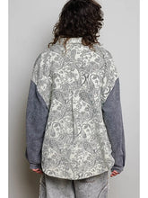 Load image into Gallery viewer, Paisley Shirt Jacket with Studs