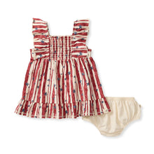 Load image into Gallery viewer, Stars &amp; Stripes Organic Cotton Dress