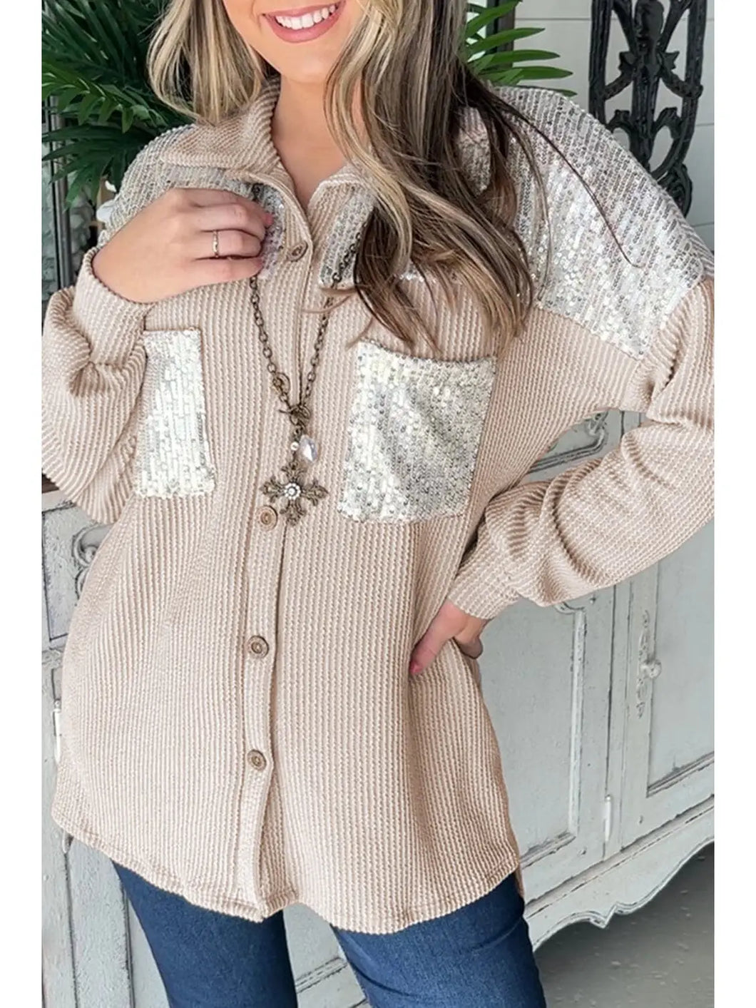 Sequin Corded Jacket