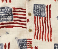 Load image into Gallery viewer, American Flag Baby Boy Romper