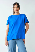 Load image into Gallery viewer, Shoreline Pima Cotton Slouchy Tee Deep Indigo