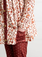 Load image into Gallery viewer, Girls Cinnamon Fall Floral Set