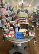 Load image into Gallery viewer, American Flag Knit Star and Stripe Block Top