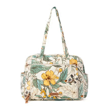 Load image into Gallery viewer, Sunnyfield Cotton Diaper Bag in Ochre Fern